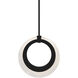 Serenity 1 Light 1 inch Black Mini Pendant Ceiling Light