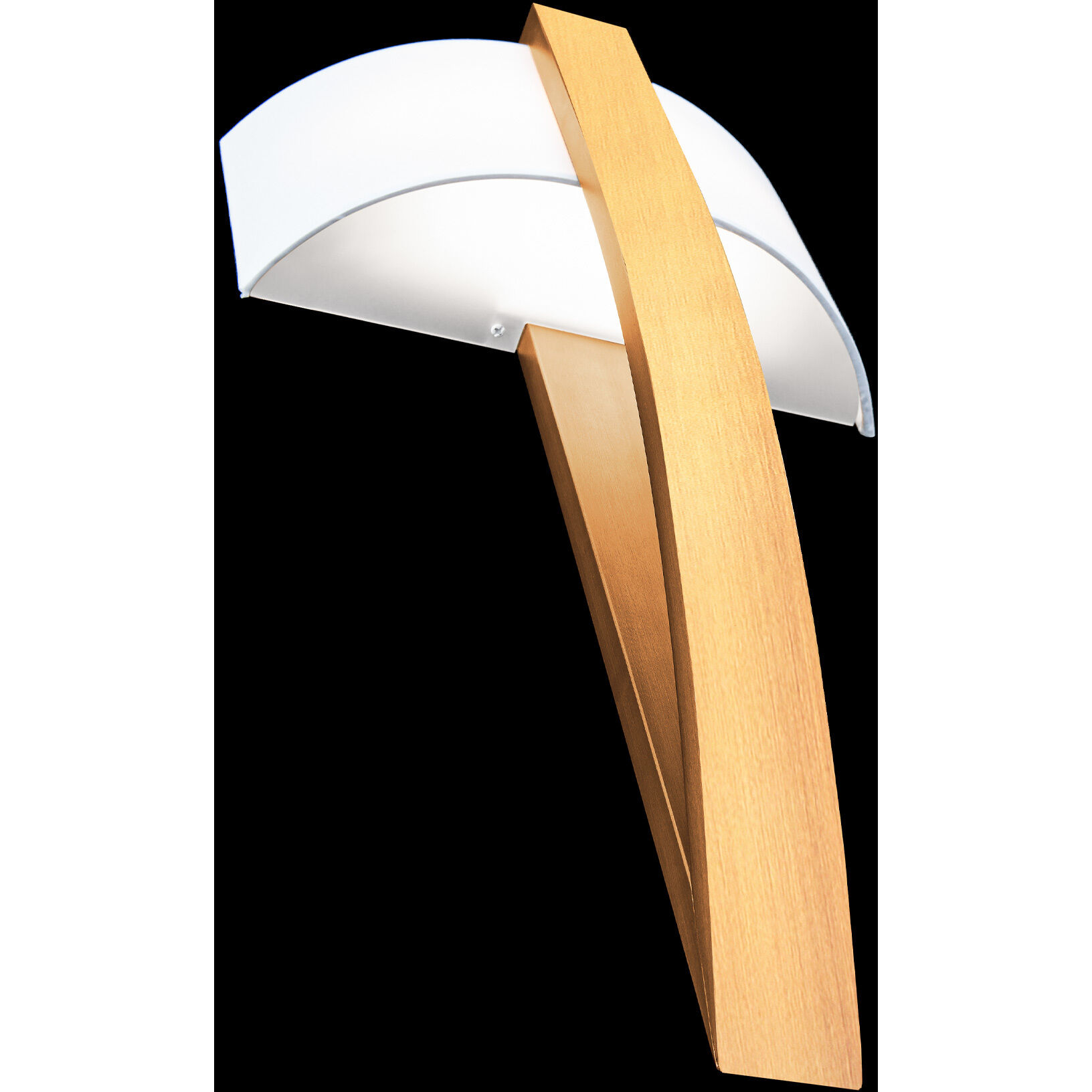 Curvana Wall Sconce Wall Light in Aged Brass