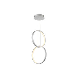 Rings LED 19 inch Titanium Pendant Ceiling Light in 2