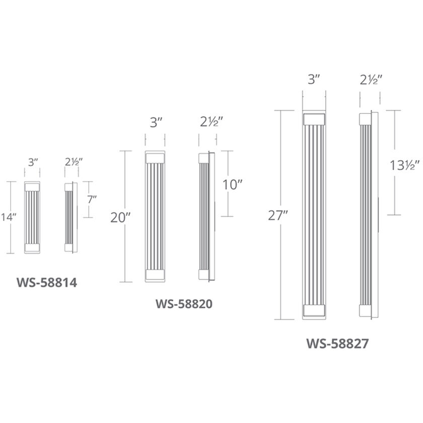 Tower Wall Sconce Wall Light in 14in.