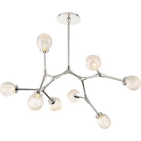 Catalyst LED 28 inch Polished Nickel Chandelier Ceiling Light in 28in.