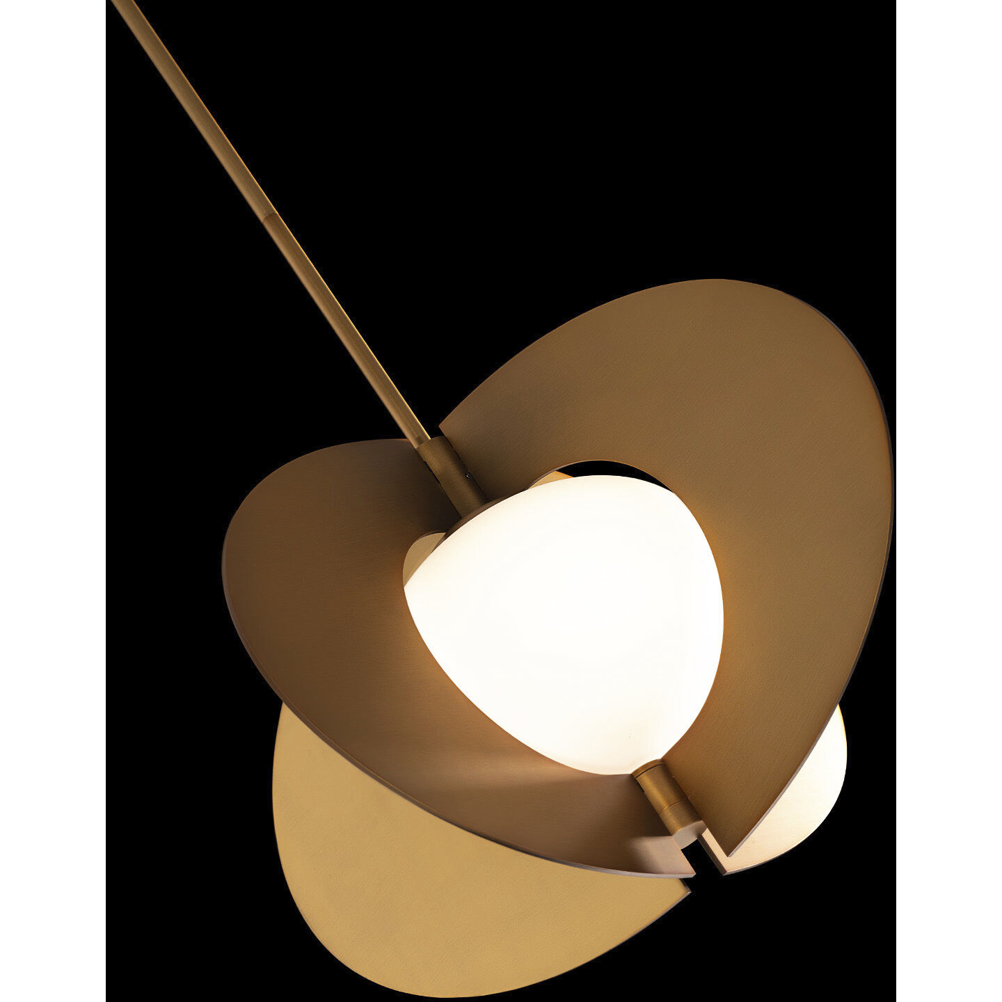 Echelon 1 Light 16 inch Aged Brass Pendant Ceiling Light