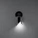 Elixir LED 6.8 inch Polished Black Nickel and Black Wall Sconce Wall Light in 2700K
