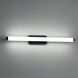 Mini Vogue LED 25.75 inch Black Bath Vanity & Wall Light in 3500K, 24in.