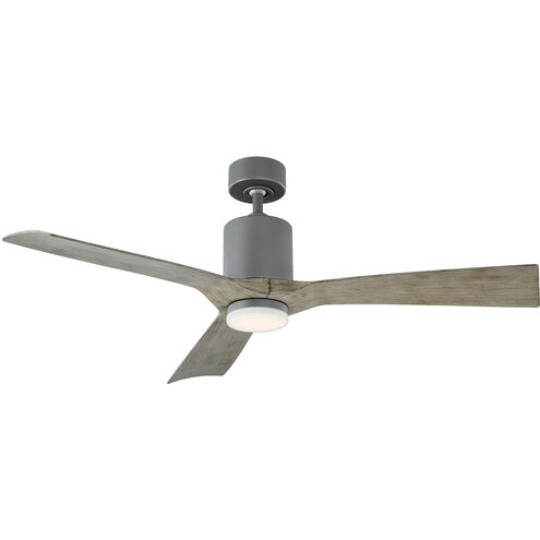 Aviator 54 inch Graphite Weathered Gray with Weathered Gray Blades Downrod Ceiling Fan, Smart Ceiling Fan