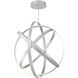 Kinetic LED 38 inch Titanium Chandelier Ceiling Light in 38in.