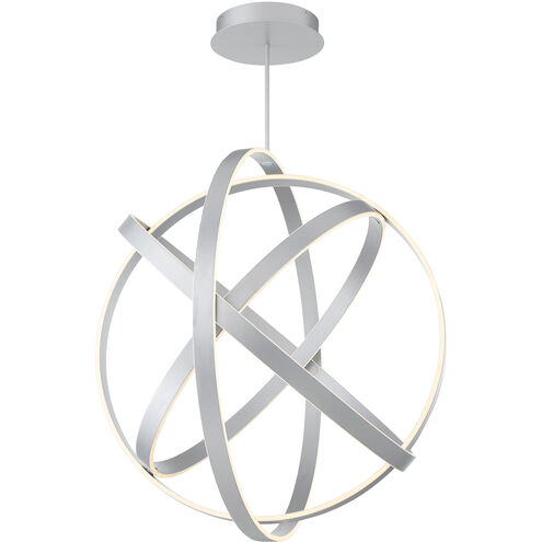 Kinetic LED 38 inch Titanium Chandelier Ceiling Light in 38in.