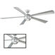 Orb 82 inch Automotive Silver Ceiling Fan in 2700K