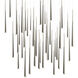 Cascade 41 Light 36 inch Polished Nickel Multi-Light Pendant Ceiling Light