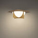 Echelon 1 Light 14 inch Aged Brass Flush Mount Ceiling Light