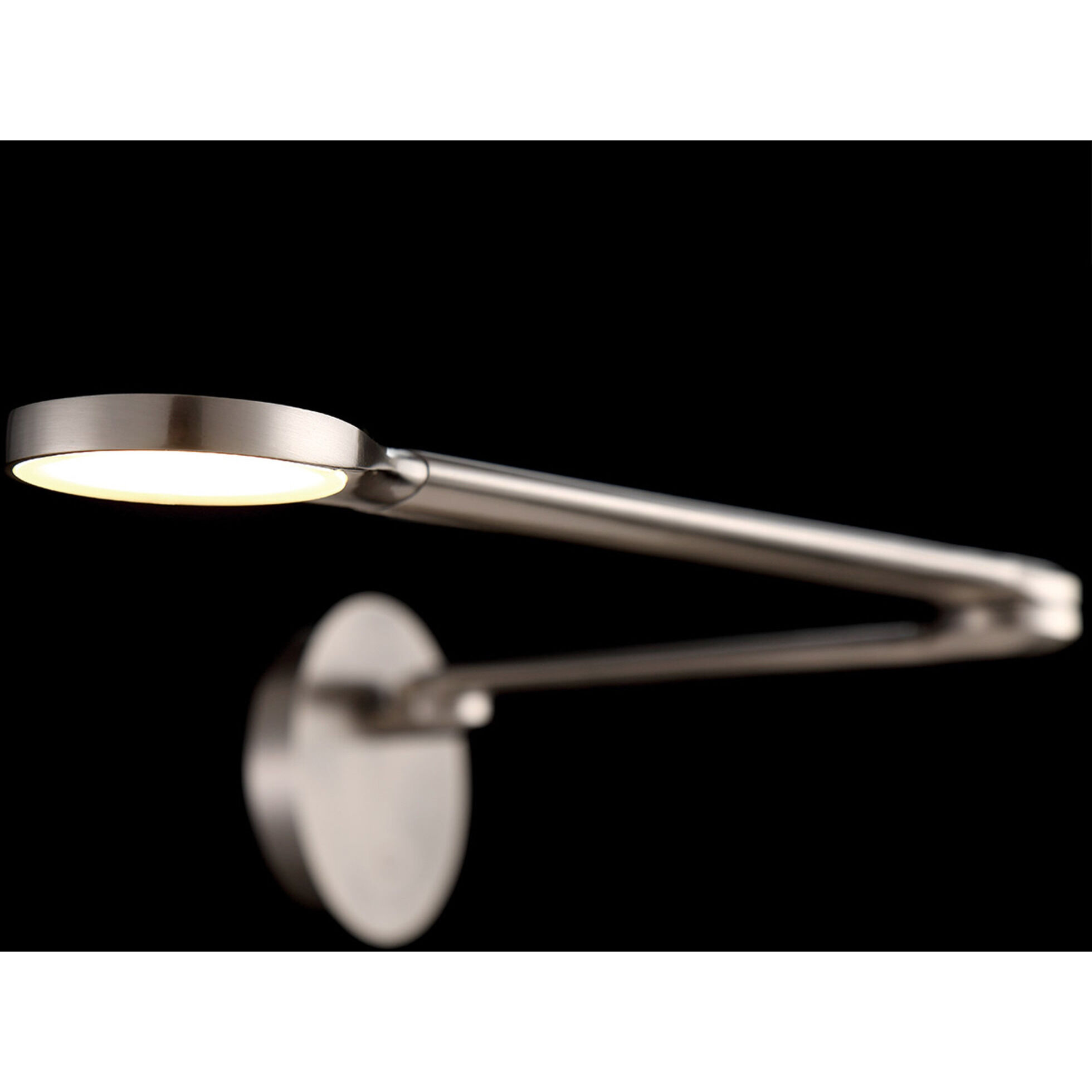 Reflex 1 inch 8 watt Brushed Nickel Headboard Light Wall Light