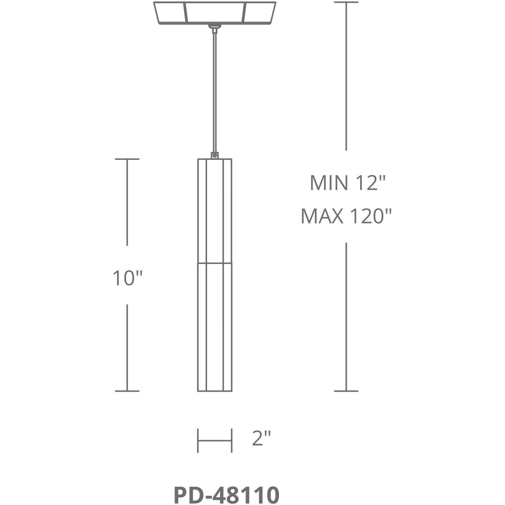 Basalt LED 15 inch Brushed Nickel Mini Pendant Ceiling Light