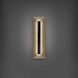 Bell Tower LED 20 inch Beige Travertine and Black Outdoor Wall Light