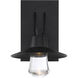 Suspense LED 11 inch Black Outdoor Wall Light in 11in.