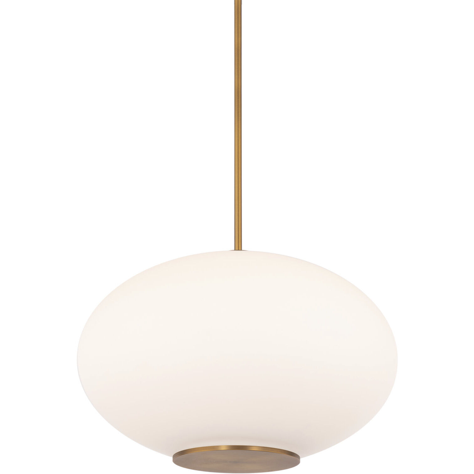 Illusion 1 Light 16 inch Aged Brass Pendant Ceiling Light in 3000K