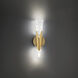 Kilt 1 Light Aged Brass ADA Wall Sconce Wall Light in 4000K