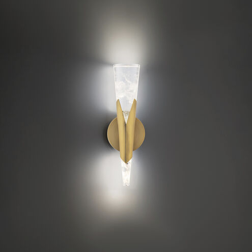 Kilt Wall Sconce Wall Light in 3000K, Aged Brass