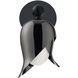 Elixir LED 6.8 inch Polished Black Nickel and Black Wall Sconce Wall Light in 2700K