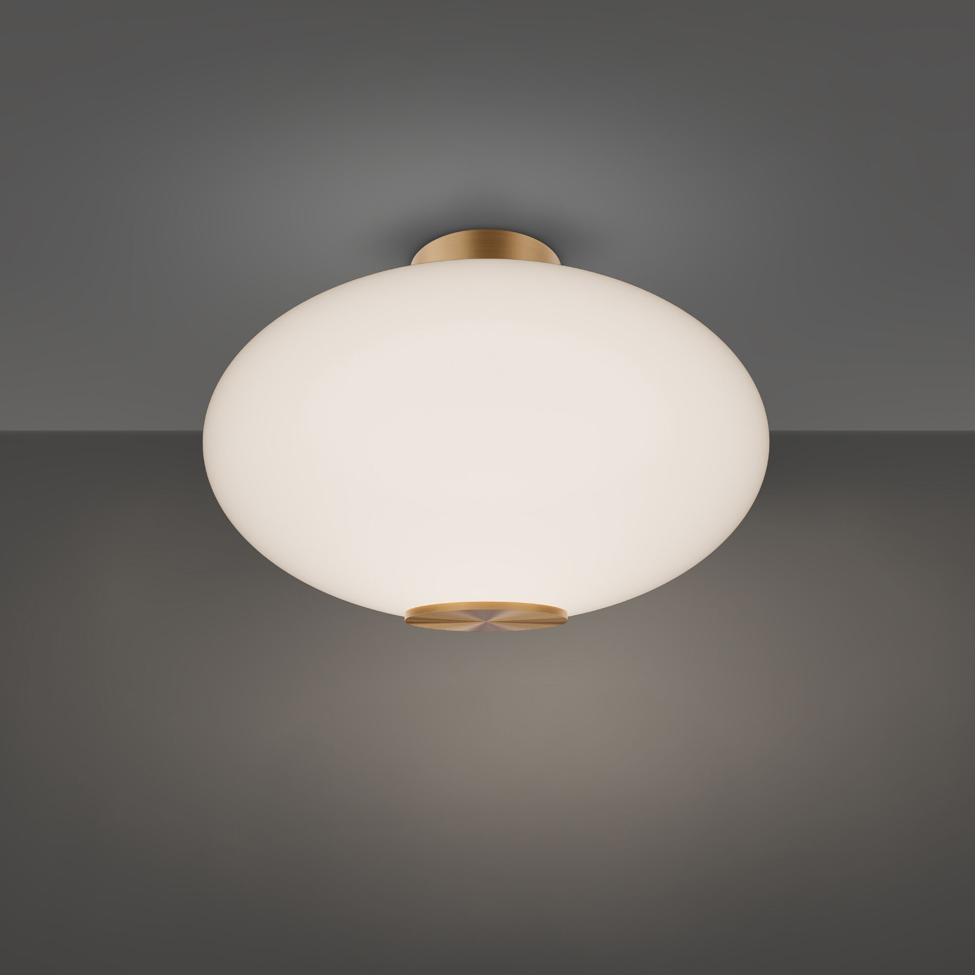 Illusion LED 22.1 inch Aged Brass Indoor Ceiling Lighting in 3500K