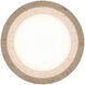 Tane LED 13 inch Beige Travertine and Aged Brass Flush Mount Ceiling Light