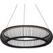 Lute LED 28 inch Black Indoor Hanging Lighting Ceiling Light in 4000K