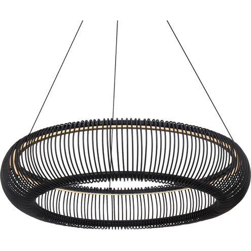 Lute LED 28 inch Black Indoor Hanging Lighting Ceiling Light in 4000K