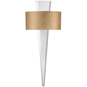 Palladian LED 3 inch Gold Leaf ADA Wall Sconce Wall Light in 10in.