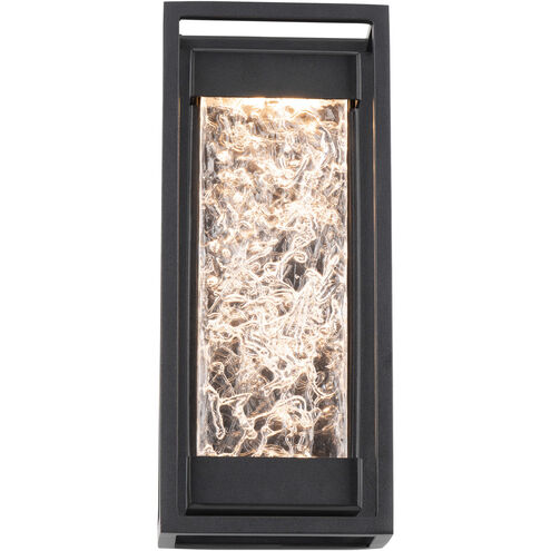 Elyse LED 12 inch Black Outdoor Wall Light in 12in. 