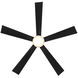 Wynd 60 inch Matte Black Downrod Ceiling Fan in 3000K, Smart Ceiling Fan