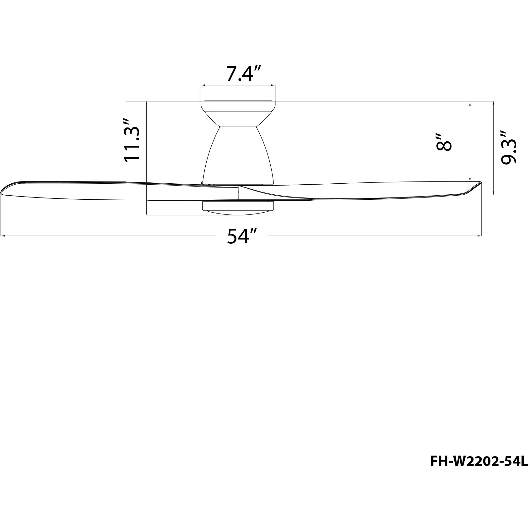 Skylark 54 inch Bronze White Oak with White Oak Blades Flush Mount Ceiling Fan