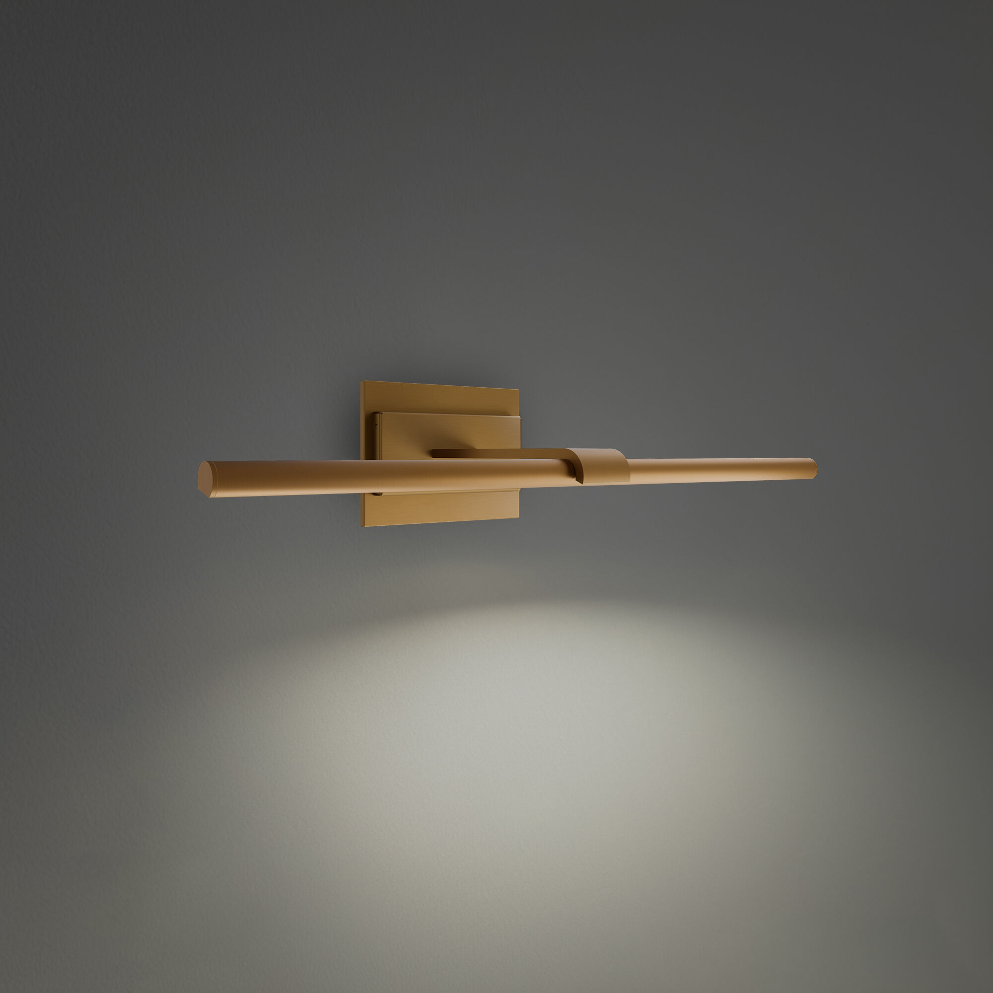 Inlet Indoor Wall Lighting in 3500K, Aged Brass