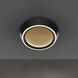 Tinzel LED 18 inch Black Gold Leaf Indoor Ceiling Lighting in 3000K