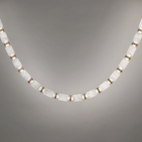 Entice 24 Light 2 inch Aged Brass Pendant Ceiling Light in 4000K