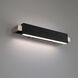 Kinsman LED 19 inch Pebbled Black Brushed Nickel Bath Vanity & Wall Light in 19in., Black/Brushed Nickel