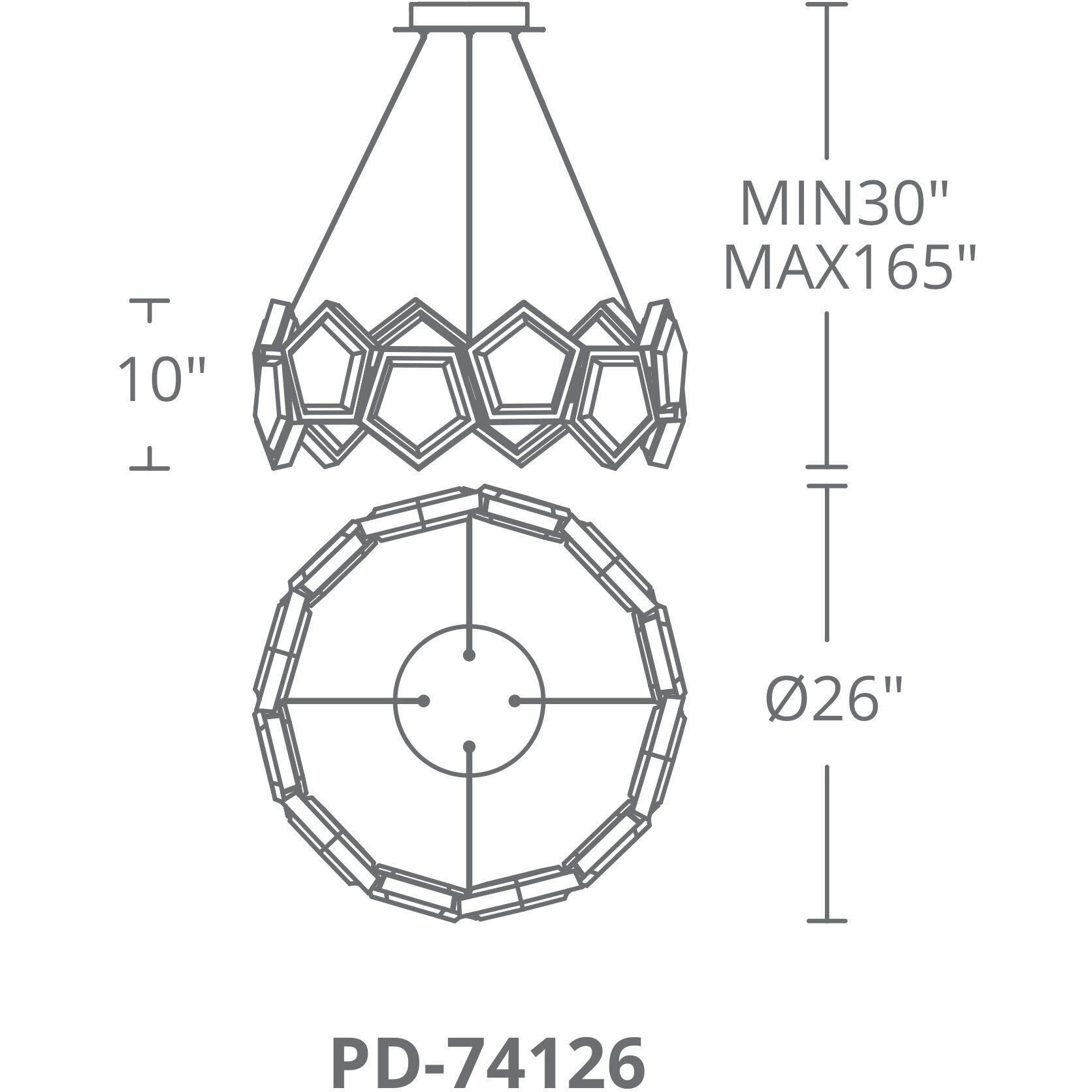 Starlight Starbright LED 11 inch Antique Nickel Chandelier Ceiling Light