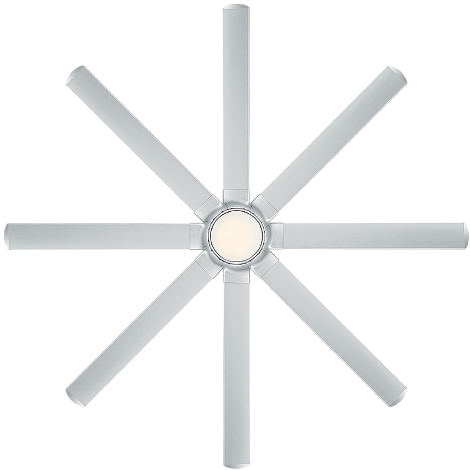 Hydra 80 inch Titanium Downrod Ceiling Fan in 2700K