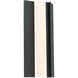 Enigma 1 Light 18 inch Black Outdoor Wall Light in 18in.