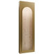 Cadey LED 2.88 inch Beige Travertine and Aged Brass ADA Wall Sconce Wall Light