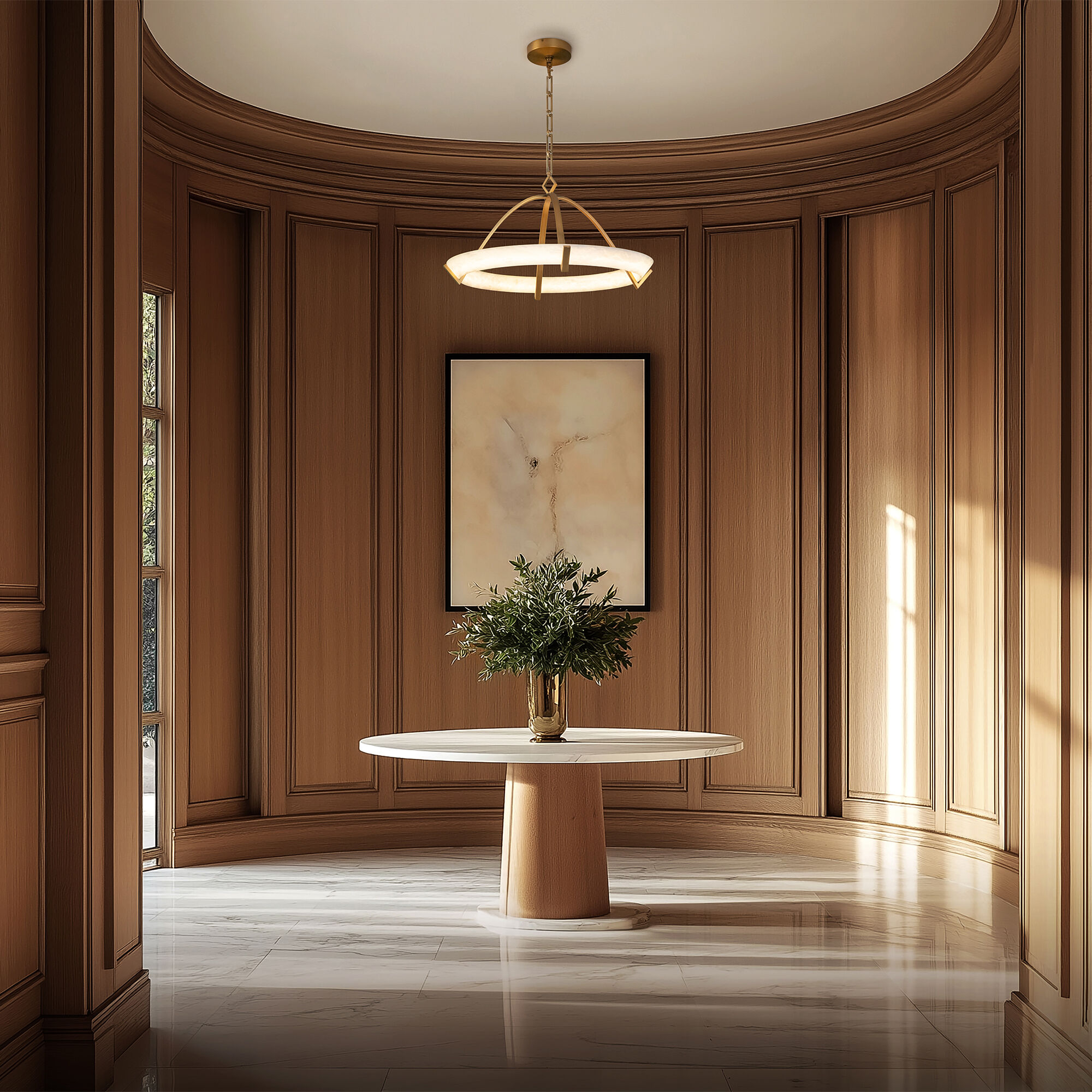 Copa LED 25.63 inch Antique Nickel Indoor Hanging Lighting Ceiling Light