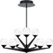 Double Bubble 9 Light 23.88 inch Black Chandelier Ceiling Light