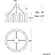 Austen LED 36 inch Aged Brass Chandelier Ceiling Light