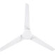 Roboto 52 inch Matte White Downrod Ceiling Fan, Smart Ceiling Fan