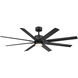 Renegade 52 inch Matte Black Downrod Ceiling Fan in 2700K