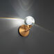 Double Bubble Wall Sconce Wall Light in 6in., Aged Brass