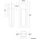 Mist LED 16 inch Black Outdoor Wall Light in 16in.