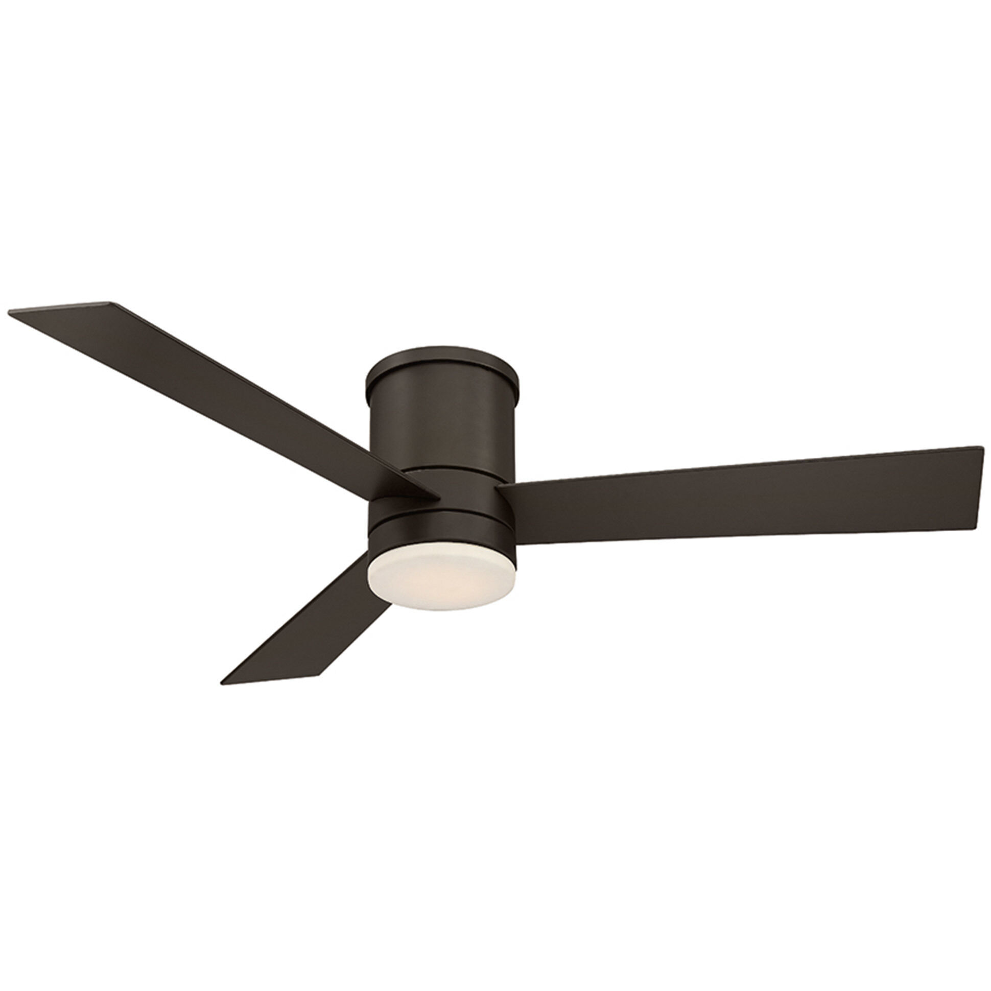Axis 52 inch Bronze Flush Mount Ceiling Fan in 3500K