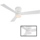 Axis 52 inch Matte White Flush Mount Ceiling Fan in 3000K, Flush Mounted, Smart Ceiling Fan