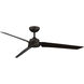 Roboto 62 inch Oil Rubbed Bronze Downrod Ceiling Fan