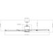 Aura 60 inch Brushed Nickel and Matte White with Matte White Blades Downrod Ceiling Fan in Brushed Nickel Matte White