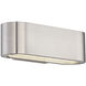 Nia LED 4 inch Brushed Nickel ADA Wall Sconce Wall Light in 2700K